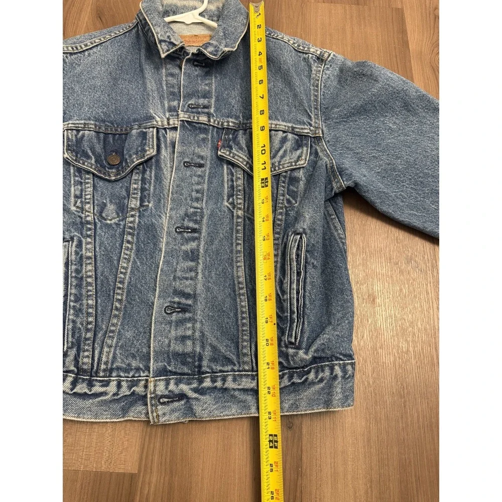 Vintage Levi's Jacket Mens 42R Medium Wash Blue Denim 70506-0216 Trucker USA 80s